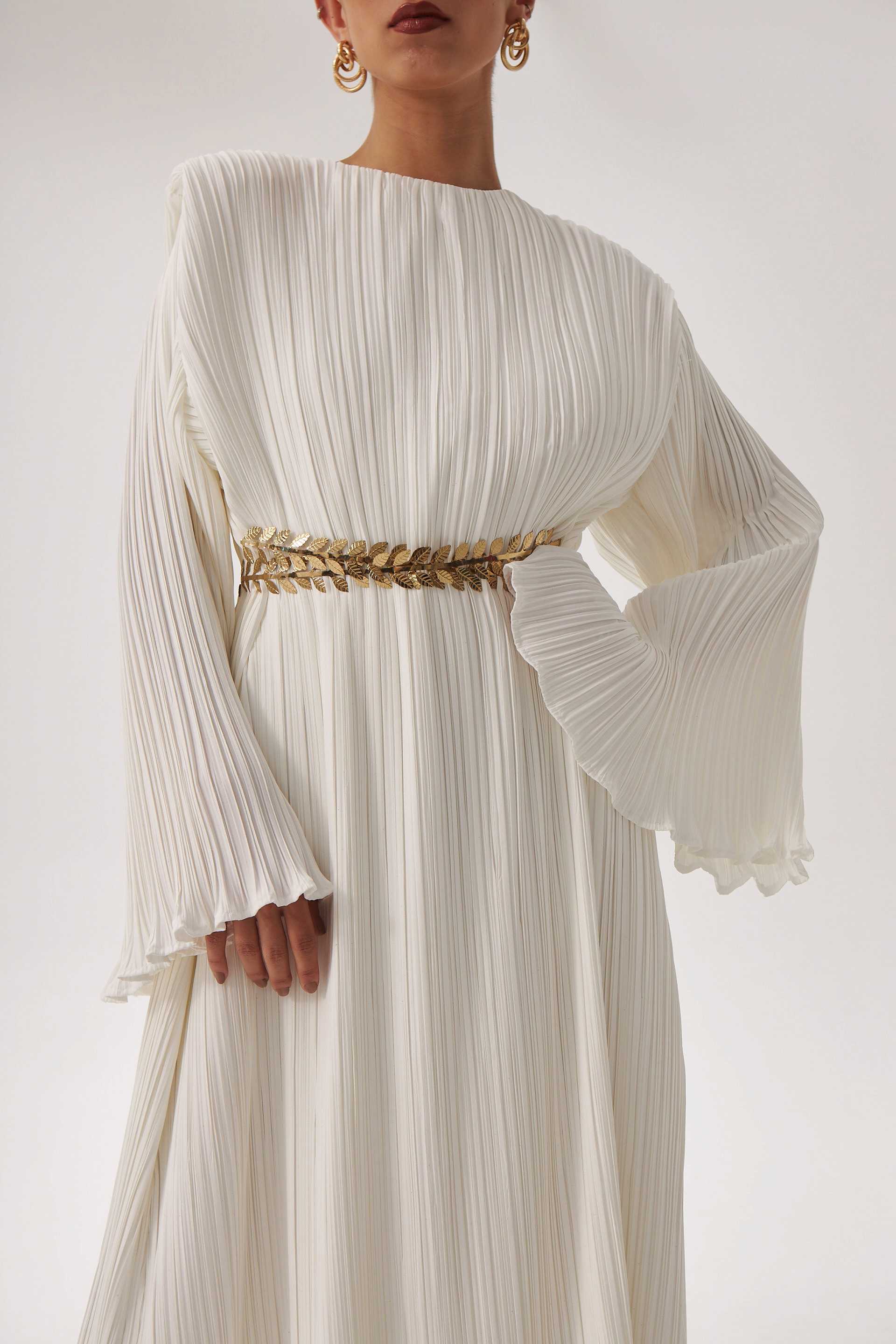 Pleated Perast Dress