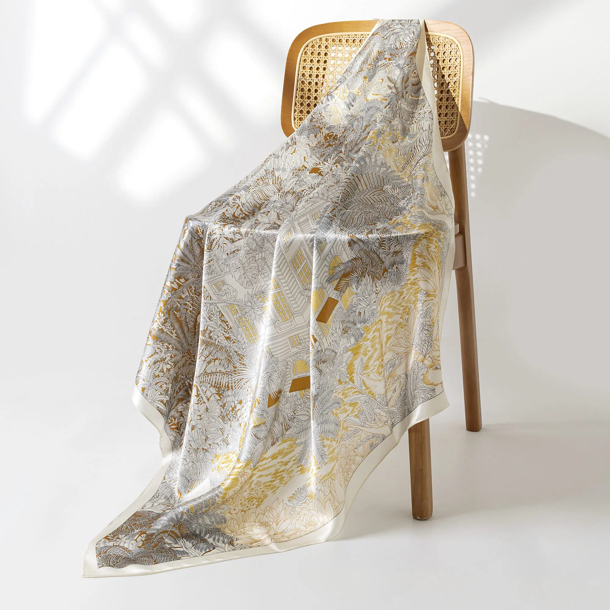 Celeste %100 Mulberry İpek Eşarp – 90x90 Premium Eşarp