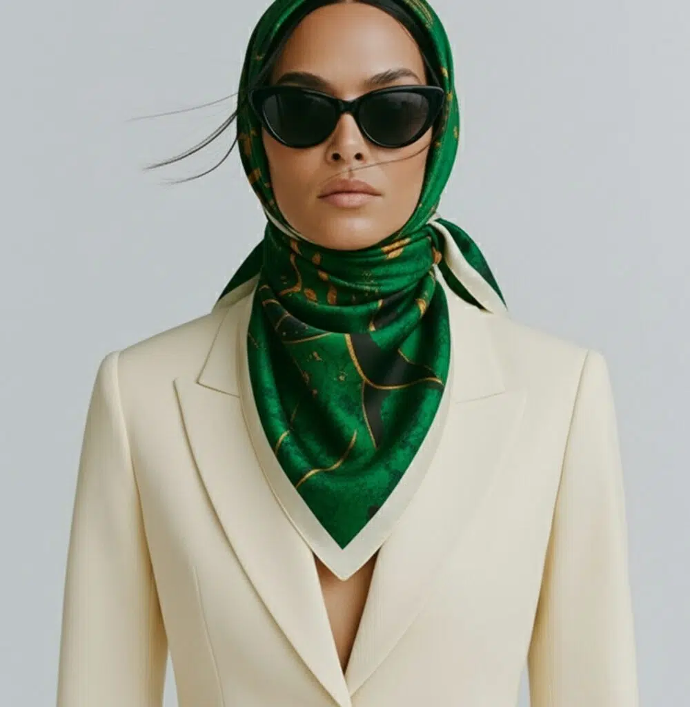 Noir Lumiere %100 Doğal Mulberry İpek Eşarp