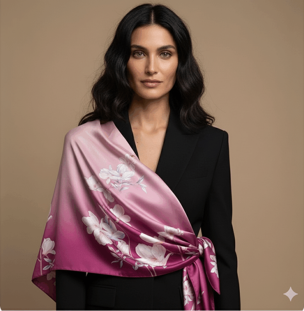 Elodie %100 Doğal Mulberry İpek Şal