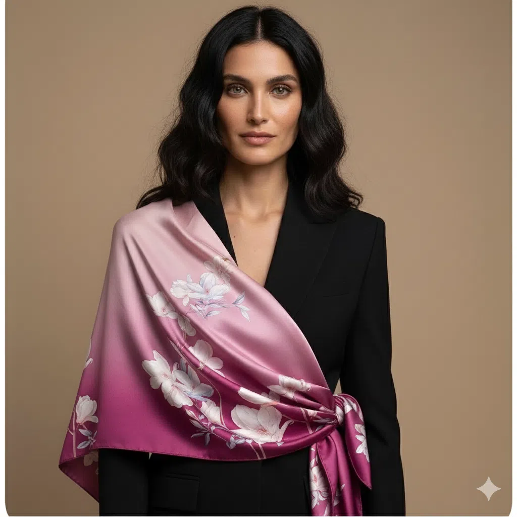 Elodie %100 Doğal Mulberry İpek Şal