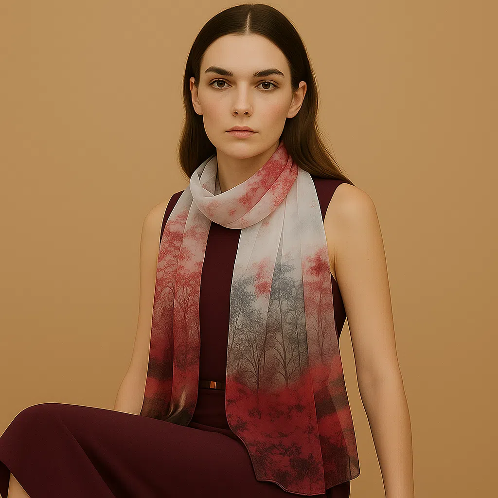 Opaline %100 Doğal Mulberry İpek Şifon Şal