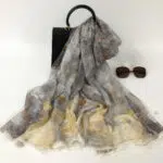 Pastel Mirage %100 Doğal Mulberry İpek Şifon Şal