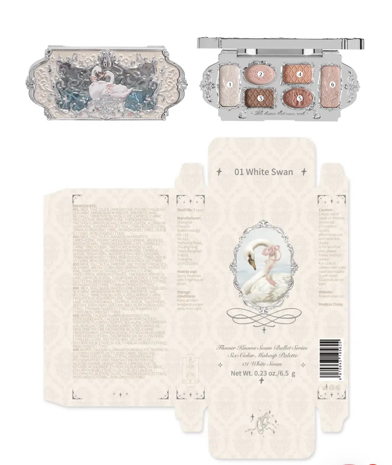 Flower Knows Swan Ballet Makyaj Paleti