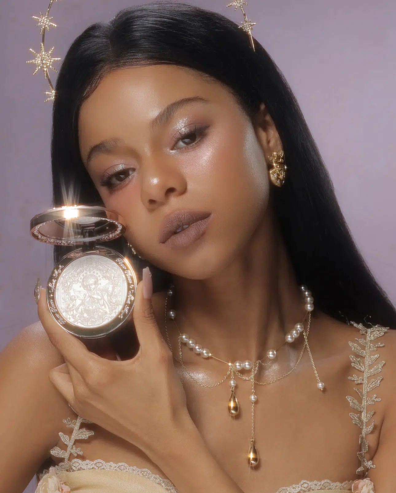 Flower Knows Little Angel Embossed Aydınlatıcı(Highlighter)