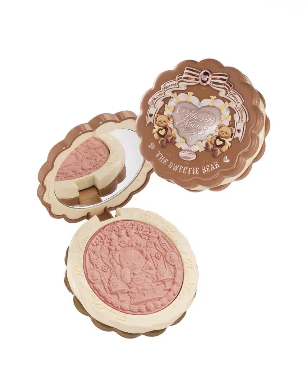 Flower Knows The Sweetie Bear Silk Satin Allık